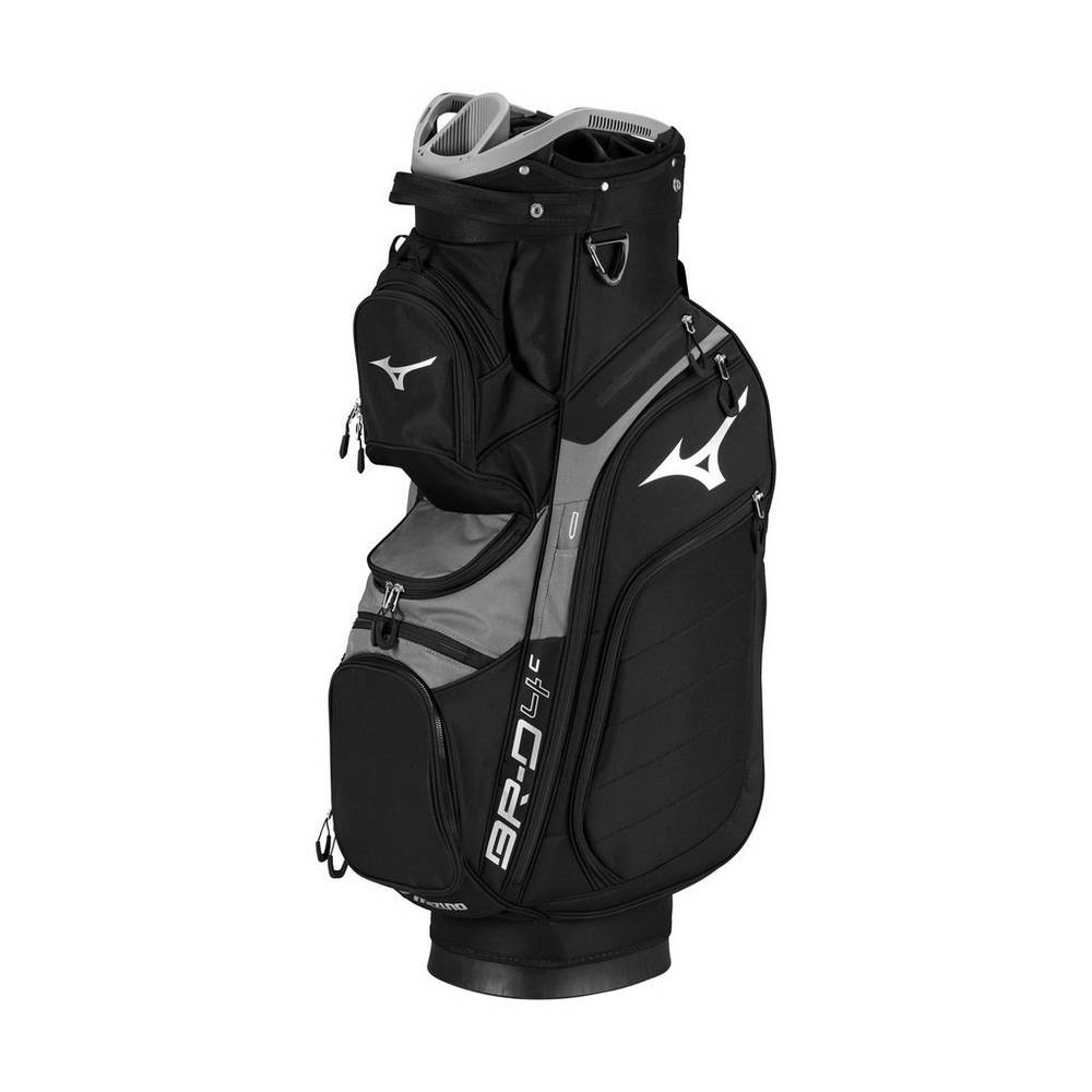 Bolsa Mizuno BR-D4C Cart Hombre Negras/Gris Outlet UXQW-21547